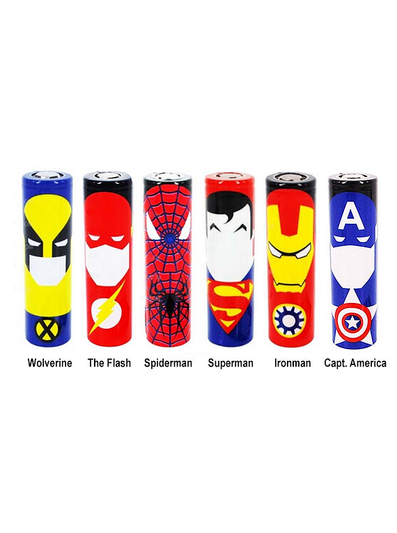 Wrap bat 18650 Super Heroes