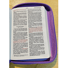 Biblia Tamaño Compacto  RVR60 Lila Con Cierre  2