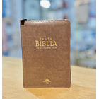 Biblia Tamaño Compacto RVR60 Café Mokka Con Cierre y Con Índice 1
