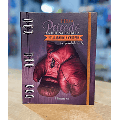 Cuaderno Tamaño Manual 140 hjs "He peleado la Buena Batalla"