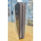 Funda para Biblia Tamaño Manual C/Cierre Palo Gris/Negro  