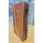 Funda para Biblia Tamaño Manual C/Cierre CaféOscuro/CaféClaro 