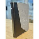 Funda para Biblia Tamaño Manual C/Cierre Negro/Gris 