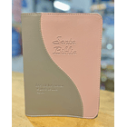 Funda para Biblia Tamaño Estudio C/Cierre Gris/Palo Rosa 
