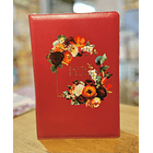 Biblia Tamaño Manual Letra Gigante RVR60 Con Índice y Cierre Burdeo/Flores 2