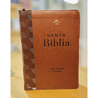 Biblia Letra Grande Tamaño Compacto RVR60 Con Cierre Café 1