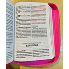 Biblia Letra Grande Tamaño Compacta RVR60 Con Cierre Fucsia 2