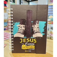 Cuaderno Imantado Tamaño Manual 140 hjs “Juan 14:6”