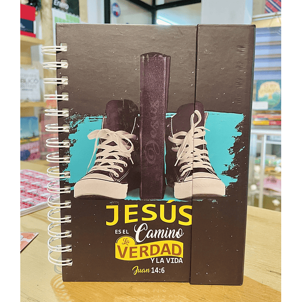 Cuaderno Imantado Tamaño Manual 140 hjs “Juan 14:6” 1