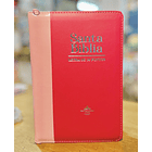 Biblia Letra Grande Tamaño Manual RVR60 Con Funda Rosa/Fucsia 1