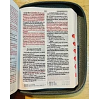 Biblia Compacta RVR60 Con Índice y Cierre León Negro/Gris 2