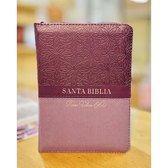 Biblia Compacta RVR60 Con Índice y Cierre Morado