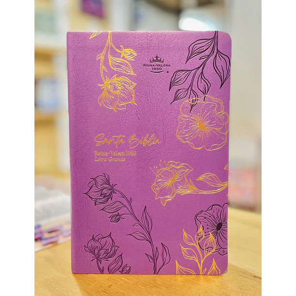 Biblia Tamaño Manual Letra Grande RVR60 Morado 1