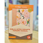 Biblia Tamaño Manual Letra Gigante RVR60 Con Índice y Cierre Floral 1