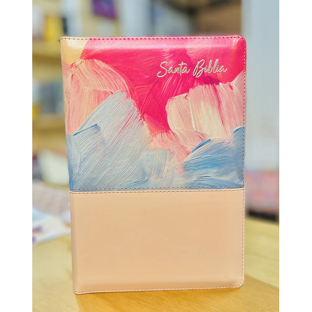 Biblia Tamaño Manual Letra Grande RVR60 Con Índice y Cierre Multicolor 2