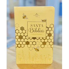 Biblia Tamaño Manual Letra Grande RVR60 Amarillo