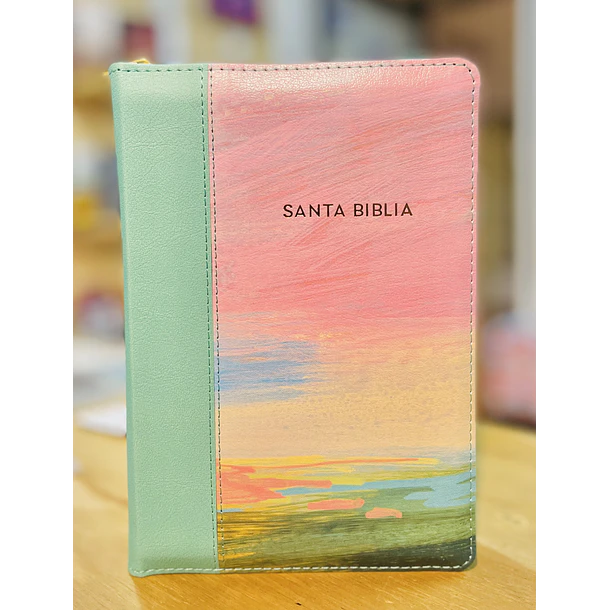 Biblia Compacta Letra Grande RVR60 Con Índice y Cierre Multicolor 2