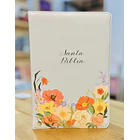 Biblia Tamaño Manual Letra Grande RVR60 Con Índice y Cierre Menta Floral 2