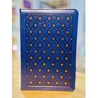 Biblia Tamaño Manual Letra Grande RVR60 Con Índice y Cierre Azul Marino 2