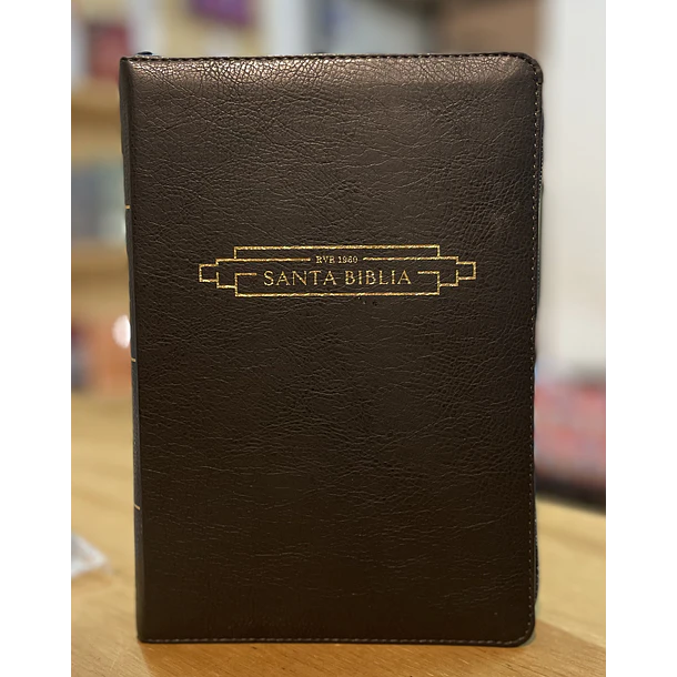 Biblia Tamaño Manual Letra Grande RVR60 Con Índice y Cierre Negro 2