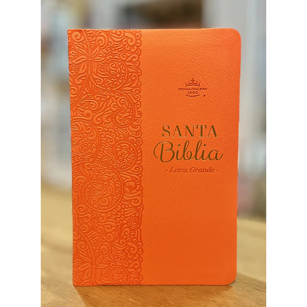 Biblia Letra Grande Tamaño Manual RVR60 Salmón 1