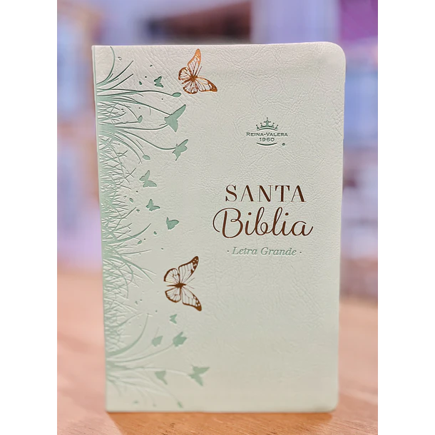 Biblia Letra Grande Tamaño Manual RVR60 Turquesa 1