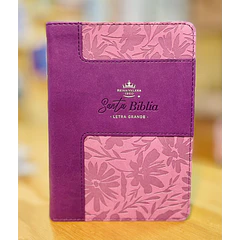 Biblia Letra Grande Tamaño Compacto RVR60 Morado