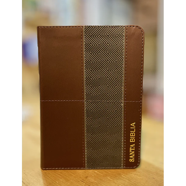 Biblia Tamaño Compacto Letra Grande RVR60 Café 1