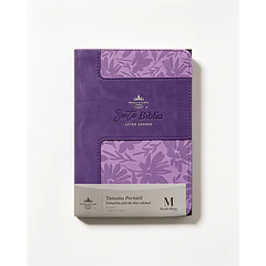 Biblia Letra Grande Tamaño Compacto RVR60 Morado
