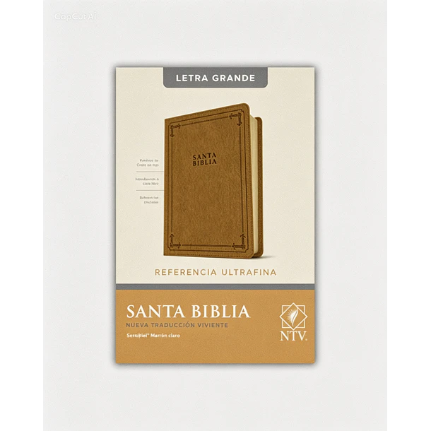 Biblia Letra Grande Ultrafina Nueva Traducción Viviente Marrón Claro 1