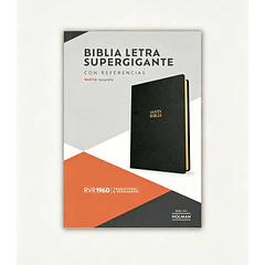 Biblia Letra Súper Gigante RVR60 Con Índice Negro