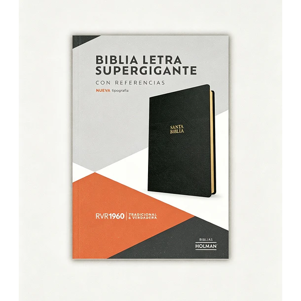 Biblia Letra Súper Gigante RVR60 Con Índice Negro 1