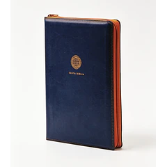 Biblia Letra Súper Gigante Con Índice y Cierre RVR60 Azul