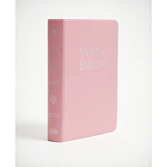 Biblia Tamaño Manual Letra Grande RVR60 Rosa