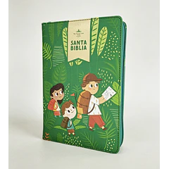 Biblia Interactiva para Niños Letra Grande RVR60 Con Cierre