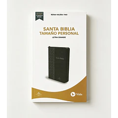 Biblia Letra Grande Tamaño Manual Con Índice y Cierre RVR60 Negro