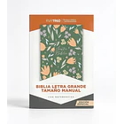 Biblia Tamaño Manual Letra Grande RVR60 Verde Floral 1