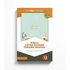 Biblia Tamaño Manual Letra Grande RVR60 Con Índice y Cierre Menta Floral 1