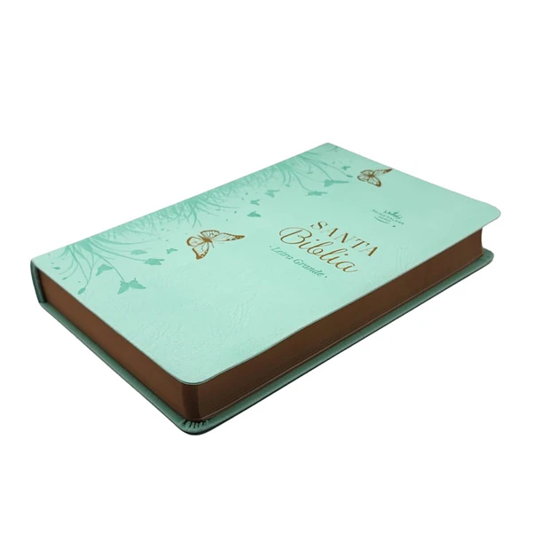 Biblia Letra Grande Tamaño Manual RVR60 Turquesa 2