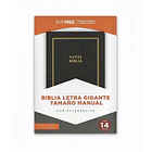 Biblia Tamaño Manual Letra Gigante RVR60 Con Índice y Cierre Negro 1