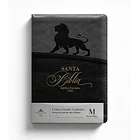 Biblia Tamaño Compacto Letra Grande RVR60 Con Cierre e Índice Gris/Negro León 1
