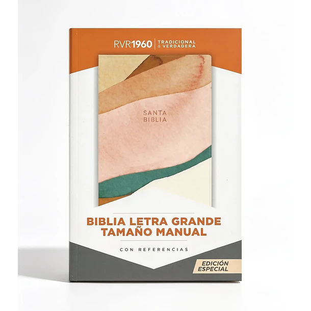 Biblia Tamaño Manual Letra Grande RVR60 Acuarela 1