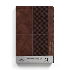 Biblia Letra Súper Gigante RVR60 Con Índice Café