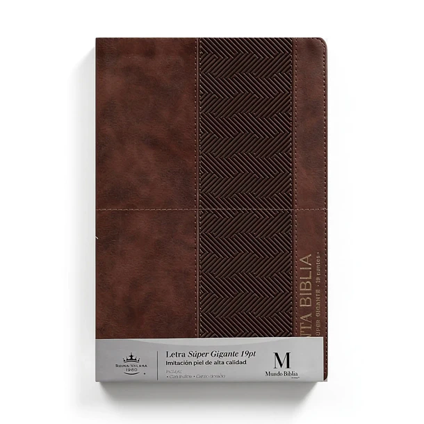 Biblia Letra Súper Gigante RVR60 Con Índice Café 1