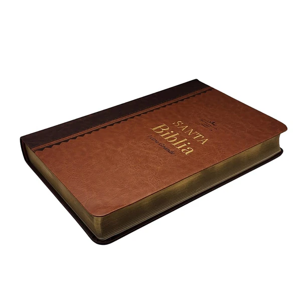 Biblia Letra Grande Tamaño Manual RVR60 Café 2