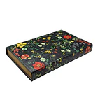 Biblia Tamaño Manual Letra Grande RVR60 Con Asa y Broche Magnético Flores/Negro 2