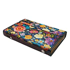Biblia Tamaño Manual Letra Grande RVR60 Con Asa y Broche Magnetico Floral 2