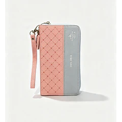 Biblia Tamaño Compacto (Tipo Chequera) RVR60 Con Cierre Rosa/Celeste