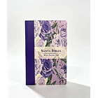 Biblia Tamaño Manual Letra Grande RVR60 Con Índice Morado/Floral 1