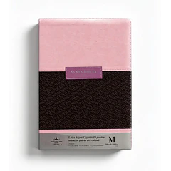 Biblias Letra Súper Gigante RVR60 Con Índice y Cierre Rosa/Negro